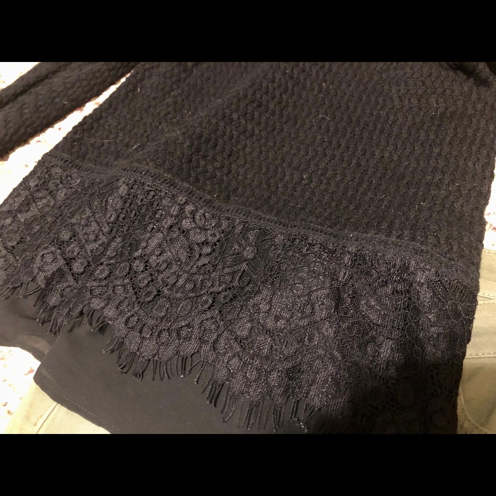 Lucky Brand Black Sweater with detailing - Picture 3 of 5